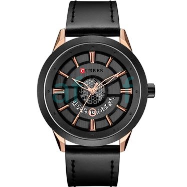 Picture of Curren cr-8330  black Rosegold Analog Watch for Men