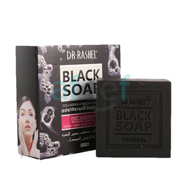 Picture of Dr Rashel Collagen & Charcoal Black Soap 100g