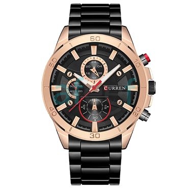 Picture of Curren cr-8275 Metal Black Gold Analog Watch for Men