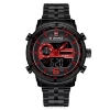Picture of Naviforce nf-9119 Metal Black Red Analog Watch for Men
