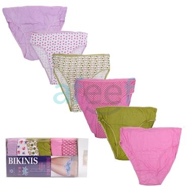 Picture of Panties Set of 6 pcs Thin Waist Band (65211)