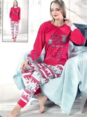 Picture of Women Nightwear / Pyjama Set Full Sleeves (1937)