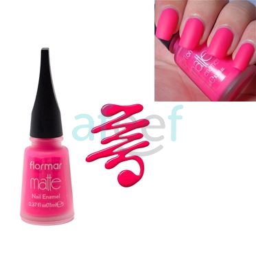 Picture of Flormar Matte Nail Enamel/Polish Bright Pink (M09)