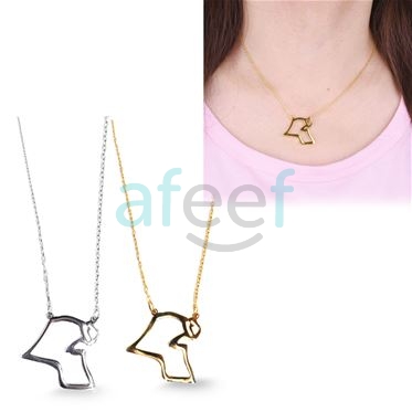 Picture of Kuwait Map Shape Pendant With Chain (KW11)