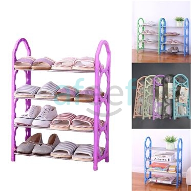 Picture of Shoe Rack 4 Tier Plastic Assorted Colors (SRP4T)