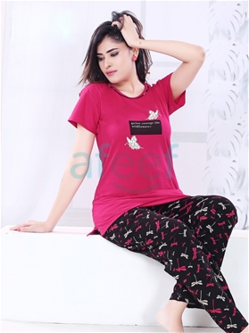 Picture of Feelings Cotton Women Pajama Set (533-6)