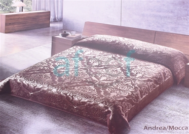 Picture of Cannon Embossed Blanket 180 x 240 cm (Andrea/Mocca)