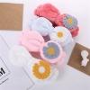 Picture of Flower Plush Elastic Headband Assorted Colors (PHB2)