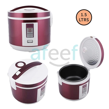 Picture of  Geepas 1.5L Electric Rice Cooker with Steamer 500W (4328)