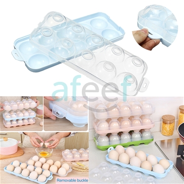 Picture of Egg Storage Tray With Lid Assorted Colors (LMP371)