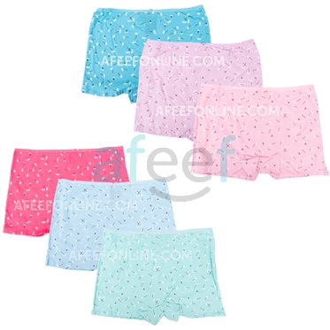 Picture of Panties Boxer Free Size Set Of 3 Pcs Assorted Colors (RJ17)