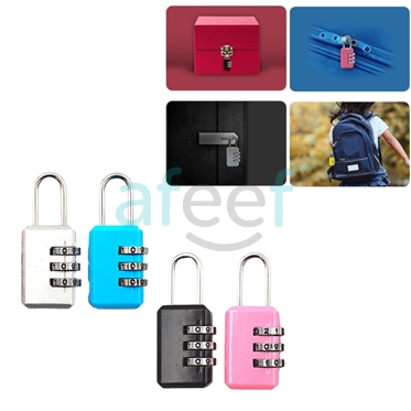 Picture of Digital Dial Combination Mini Code Padlock Assorted Colors (LMP576)  