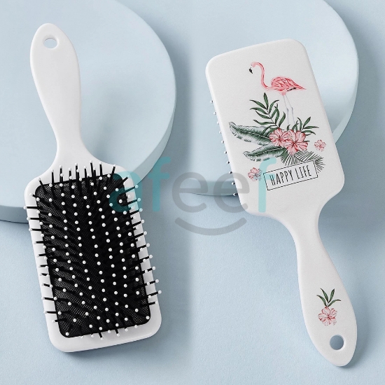 Picture of Flamingo Pattern Cushion Hair Brush (LMP589)