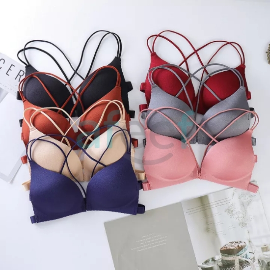 Picture of Colorful Soft Padded Bra Free Size (Assorted Colors) (F-228)