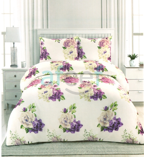 Picture of Single Fitted Printed Bed Sheet With 1 Pillow Cover (SFB04) 