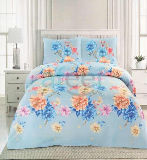 Picture of Double Fitted Printed Bed Sheet With 2 Pillow Cover (DBL20)