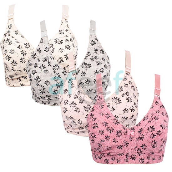 Picture of Soft Non Padded Printed Bra Assorted Colors (CMPY-18)