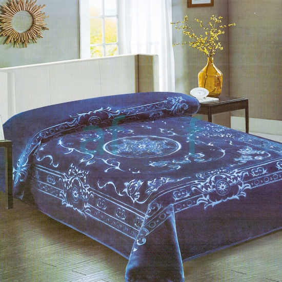 Picture of Cannon Embossed Blanket 180 x 240 cm (Navy)