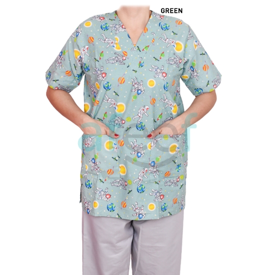 Picture of Nanny Uniform Cotton Space Design (S-V-HS-230C)