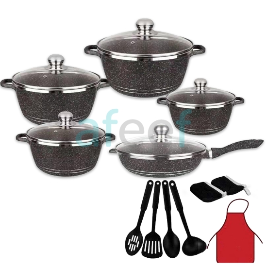 Picture of Sumo 17 Pcs Granite Cookware Set Made In Turkey (SM-H1700)