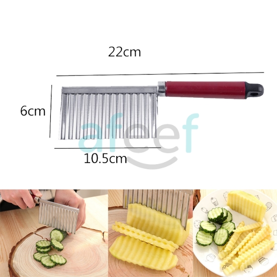 Picture of Vegetable Stainless Steel Wave Knife (LMP94) 