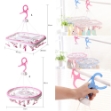 Picture of  Plastic Hanger Drying Rack With Clips Assorted Design (LMP119)