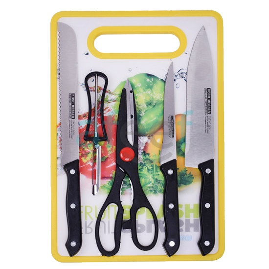 Picture of 3 Knife + Chopping Board + Scissors + Peeler (LMP123) 