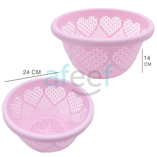 Picture of Multi Utility Round Plastic Basket Assorted Colors  24 x 14 cm (LMP167)