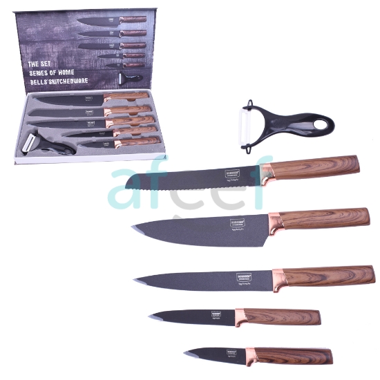 Picture of Kitchen Knife set of 6 pc Wooden Handle (LMP180)
