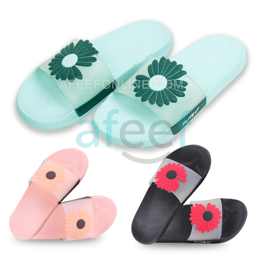 Picture of Relaxo Flite Flower Design Slip-on  Flip Flops For Daily Use (FL-392)