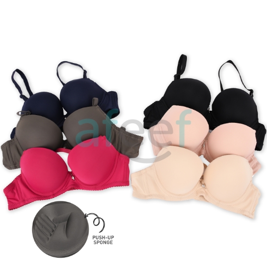 Picture of Colorful Soft Push-Up Bra Assorted Colors (555)