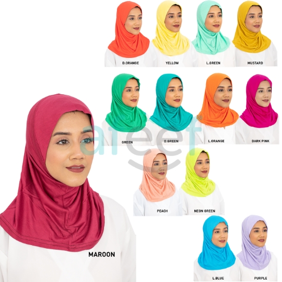 Picture of Colorful Hijab Plain Small Gassa (GS2)