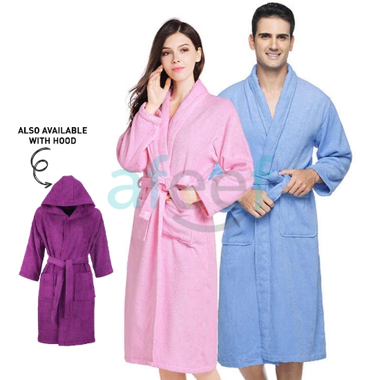 Picture of Unisex Color Bathrobe With or Without Hood Assorted Colors (UB1)
