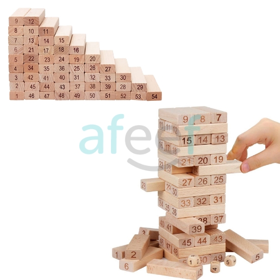 Picture of Wooden Block Game Set of 54 pieces (LMP41)