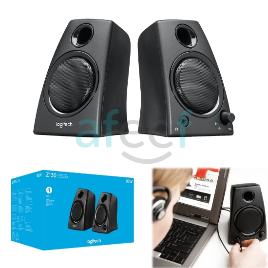 Picture of Logitech Wired Speakers With Full Stereo Sound 10W (Z130)