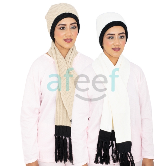 Picture of Design Winter Muffler & Cap  Unisex Set of 2 Pair Assorted Colors (WMC1) 