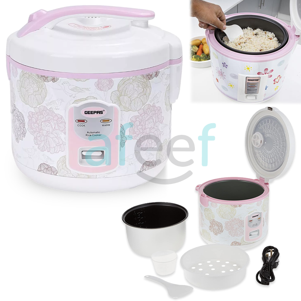 Afeef Online. Geepas Electric Rice Cooker 1.5L (GRC4334N)