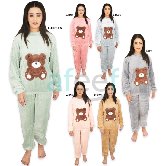 Picture of Casual Soft Fleece Pajama Dress Set of 2 pcs (LMP677) 