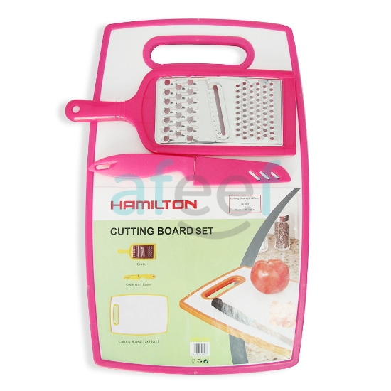 Picture of Hamilton Cutting Board + Grater and knife Set of 3pc (CBS030)