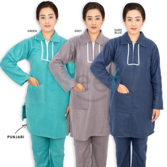 Picture of Uniform Punjabi Soft Blanket Material For Winter (L-C-HL-208) 