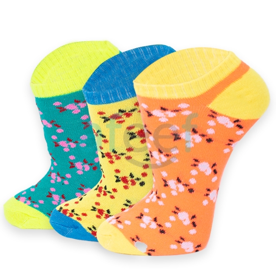 Picture of Ankle Socks Set Of 3 Pair Assorted Colors (AS23)