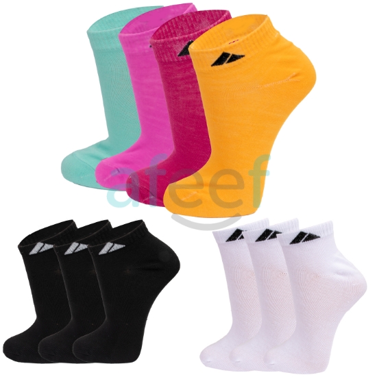 Picture of Ankle Socks Set Of 3 Pair Assorted Colors (AS15)