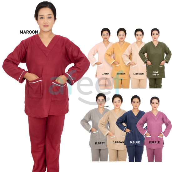 Picture of Domestic Worker  Uniform Soft Blanket Material For Winter (L-V-HS-258)