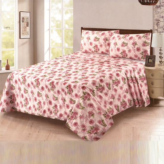 Picture of Single Fitted Printed Bed Sheet With 1 Pillow Cover (SBF107) 