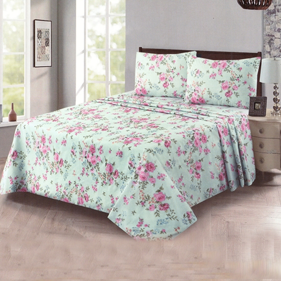 Picture of Single Fitted Printed Bed Sheet With 1 Pillow Cover (SBF109) 