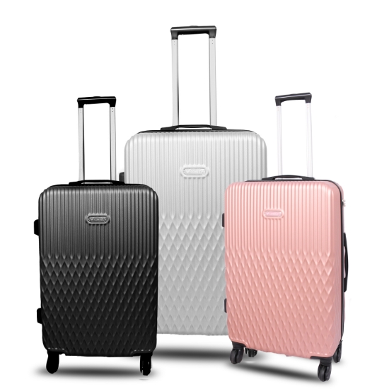 Picture of Stylish Fiber Luggage with 4 Wheels 24/28 Inches Set of 2 Pieces (S031)