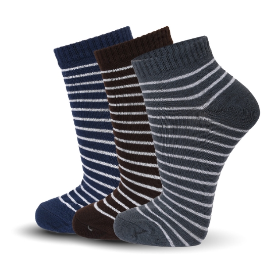 Picture of Ankle Socks Set Of 3 Pair Assorted Colors  ( AS79) 