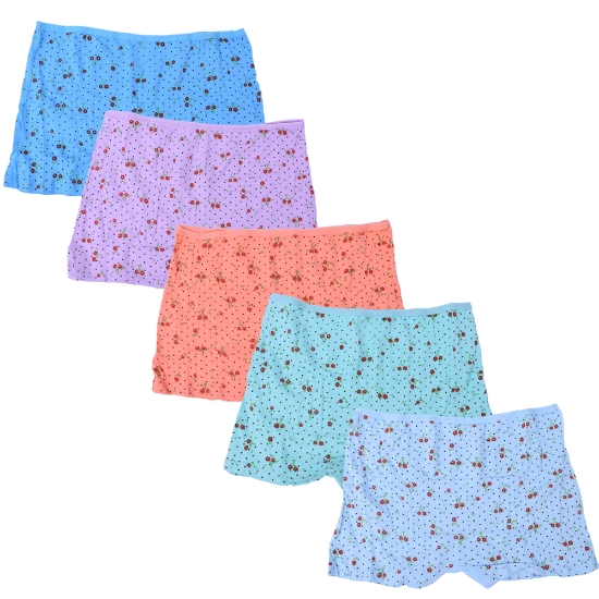 Picture of Women's Boxer Underwear Free Size Set of 5pcs (Style11)